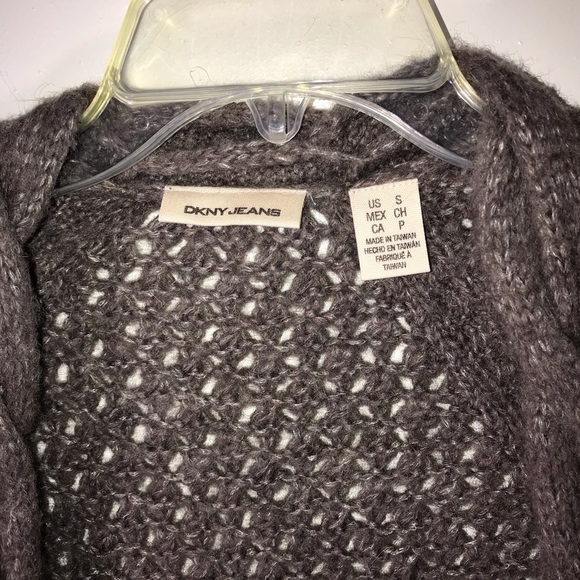 *DKNY Alpaca, wool, Nylon/blend open cardigan… - Picture 4 of 5